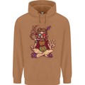Stoned Hippy Spliff Weed Drugs LSD Acid Mens 80% Cotton Hoodie Caramel Latte