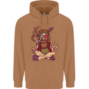 Stoned Hippy Spliff Weed Drugs LSD Acid Mens 80% Cotton Hoodie Caramel Latte