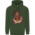 Stoned Hippy Spliff Weed Drugs LSD Acid Mens 80% Cotton Hoodie Forest Green