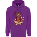 Stoned Hippy Spliff Weed Drugs LSD Acid Mens 80% Cotton Hoodie Purple