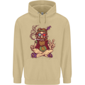 Stoned Hippy Spliff Weed Drugs LSD Acid Mens 80% Cotton Hoodie Sand