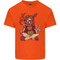 Stoned Hippy Spliff Weed Drugs LSD Acid Mens Cotton T-Shirt Tee Top Orange