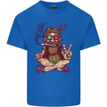 Stoned Hippy Spliff Weed Drugs LSD Acid Mens Cotton T-Shirt Tee Top Royal Blue