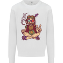 Stoned Hippy Spliff Weed Drugs LSD Acid Mens Sweatshirt Jumper White