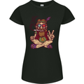 Stoned Hippy Spliff Weed Drugs LSD Acid Womens Petite Cut T-Shirt Black