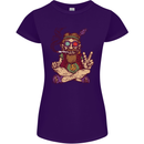 Stoned Hippy Spliff Weed Drugs LSD Acid Womens Petite Cut T-Shirt Purple