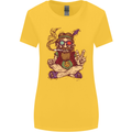Stoned Hippy Spliff Weed Drugs LSD Acid Womens Wider Cut T-Shirt Yellow