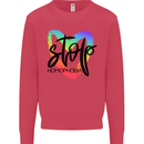 Stop Homophobia Gay Pride Day Awareness Kids Sweatshirt Jumper Heliconia
