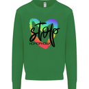 Stop Homophobia Gay Pride Day Awareness Kids Sweatshirt Jumper Irish Green