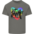 Stop Homophobia Gay Pride Day Awareness Kids T-Shirt Childrens Charcoal