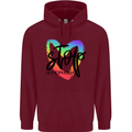 Stop Homophobia Gay Pride Day Awareness Mens 80% Cotton Hoodie Maroon