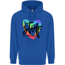 Stop Homophobia Gay Pride Day Awareness Mens 80% Cotton Hoodie Royal Blue