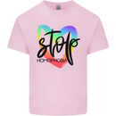 Stop Homophobia Gay Pride Day Awareness Mens Cotton T-Shirt Tee Top Light Pink