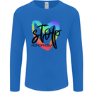 Stop Homophobia Gay Pride Day Awareness Mens Long Sleeve T-Shirt Royal Blue