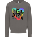Stop Homophobia Gay Pride Day Awareness Mens Sweatshirt Jumper Charcoal