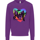 Stop Homophobia Gay Pride Day Awareness Mens Sweatshirt Jumper Purple