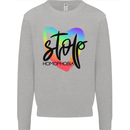 Stop Homophobia Gay Pride Day Awareness Mens Sweatshirt Jumper Sports Grey