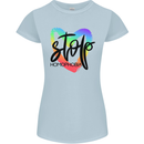 Stop Homophobia Gay Pride Day Awareness Womens Petite Cut T-Shirt Light Blue