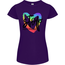 Stop Homophobia Gay Pride Day Awareness Womens Petite Cut T-Shirt Purple