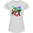 Stop Homophobia Gay Pride Day Awareness Womens Petite Cut T-Shirt White