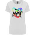 Stop Homophobia Gay Pride Day Awareness Womens Wider Cut T-Shirt White