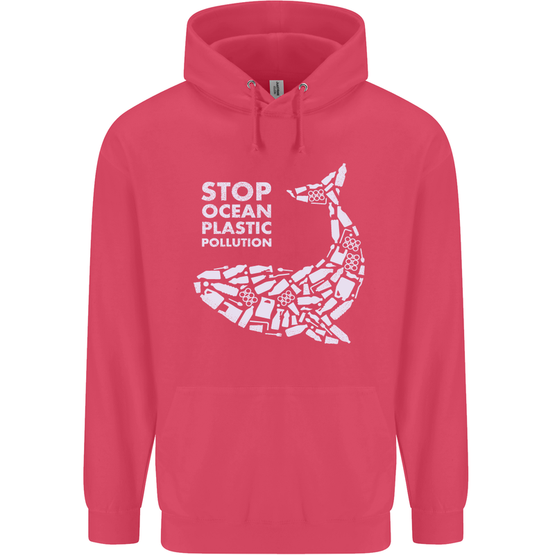 Stop Ocean Plastic Pollution Climate Change Childrens Kids Hoodie Heliconia