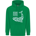 Stop Ocean Plastic Pollution Climate Change Childrens Kids Hoodie Irish Green