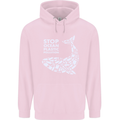 Stop Ocean Plastic Pollution Climate Change Childrens Kids Hoodie Light Pink