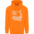 Stop Ocean Plastic Pollution Climate Change Childrens Kids Hoodie Orange