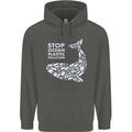 Stop Ocean Plastic Pollution Climate Change Childrens Kids Hoodie Storm Grey