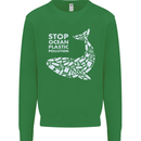 Stop Ocean Plastic Pollution Climate Change Kids Sweatshirt Jumper Irish Green
