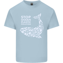 Stop Ocean Plastic Pollution Climate Change Kids T-Shirt Childrens Light Blue