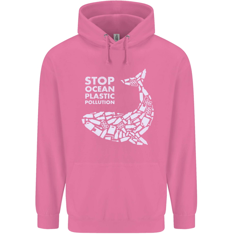 Stop Ocean Plastic Pollution Climate Change Mens 80% Cotton Hoodie Azelea
