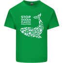 Stop Ocean Plastic Pollution Climate Change Mens Cotton T-Shirt Tee Top Irish Green