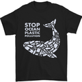 Stop Ocean Plastic Pollution Climate Change Mens T-Shirt Cotton Gildan Black