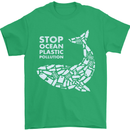 Stop Ocean Plastic Pollution Climate Change Mens T-Shirt Cotton Gildan Irish Green