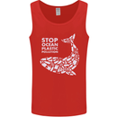 Stop Ocean Plastic Pollution Climate Change Mens Vest Tank Top Red