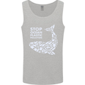 Stop Ocean Plastic Pollution Climate Change Mens Vest Tank Top Sports Grey