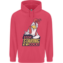 Stop Staring at My Cock Funny Rude Childrens Kids Hoodie Heliconia