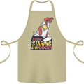 Stop Staring at My Cock Funny Rude Cotton Apron 100% Organic Khaki