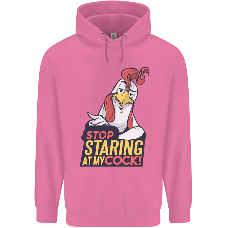 Stop Staring at My Cock Funny Rude Mens 80% Cotton Hoodie Azelea