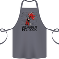 Stop Starring at My Cock Funny Rude Cotton Apron 100% Organic Steel