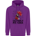 Stop Starring at My Cock Funny Rude Mens 80% Cotton Hoodie Purple