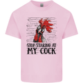 Stop Starring at My Cock Funny Rude Mens Cotton T-Shirt Tee Top Light Pink
