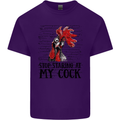 Stop Starring at My Cock Funny Rude Mens Cotton T-Shirt Tee Top Purple
