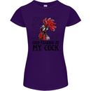 Stop Starring at My Cock Funny Rude Womens Petite Cut T-Shirt Purple