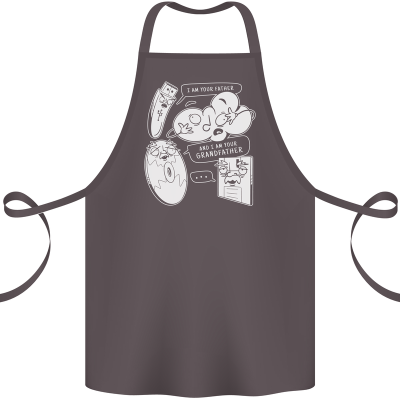 Storage Evolution HD Drive USB Stick CD Cotton Apron 100% Organic Dark Grey