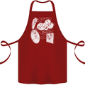 Storage Evolution HD Drive USB Stick CD Cotton Apron 100% Organic Maroon