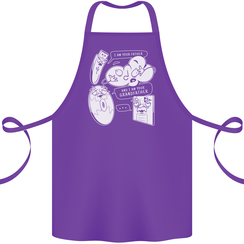 Storage Evolution HD Drive USB Stick CD Cotton Apron 100% Organic Purple