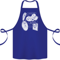 Storage Evolution HD Drive USB Stick CD Cotton Apron 100% Organic Royal Blue